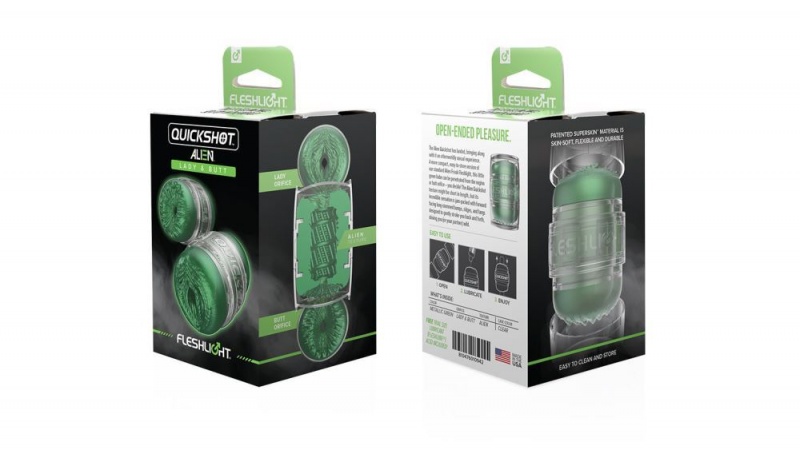 Fleshlight Quickshot Alien Lady/Butt - Metallic Green Freaks Male Masturbators | SINGAPORE 671PAKJ