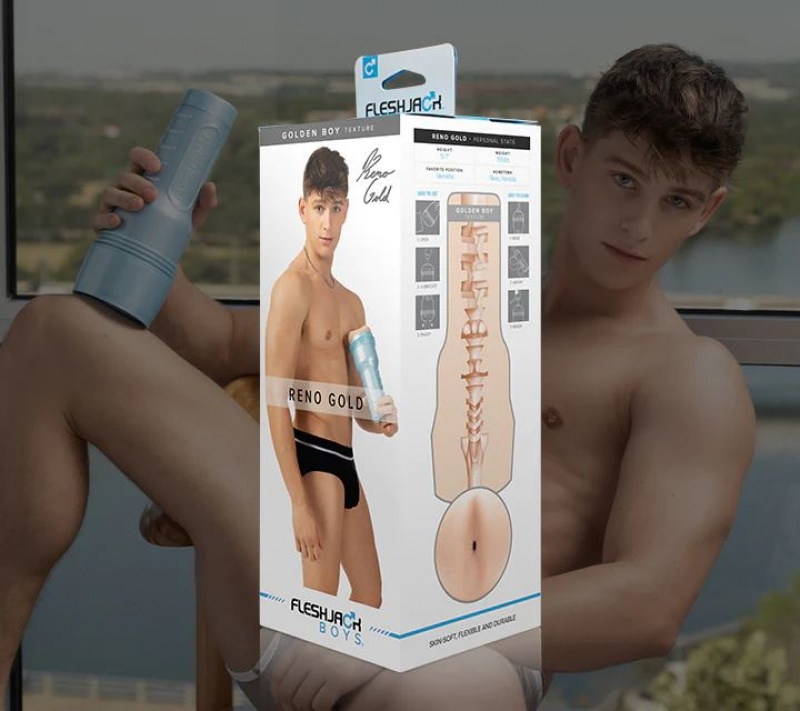 Fleshlight Reno Gold Male Pornstar Replicas | SINGAPORE 534KSJB